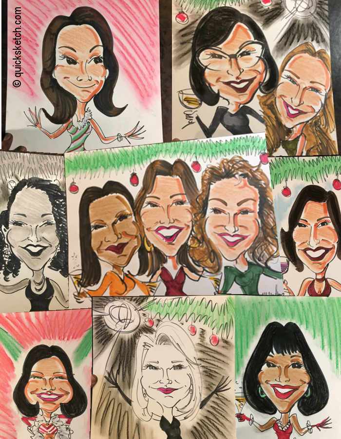 caricatures fast fun holiday office party ideas staff party entertainment fun christmas party sketch artist corporate x-mas party office christmas party entertainment ideas company holiday party ideas