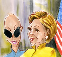 quicksketch Caricature artist hillary clinton caricature