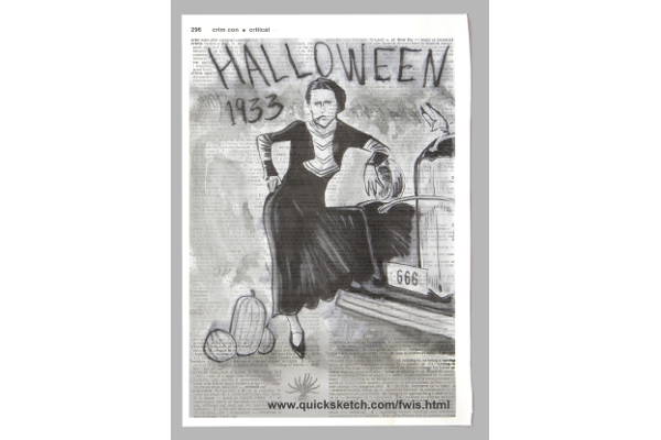 bonnie & clyde watercolor illustration bonnie and clyde halloween bonnie parker posing with 1932 ford painting on old book page art 1930s style classic bonnie parker pose watercolor painting 1930 gangster art 1930s women fashion illustration on book page illustrations on pages of old books newspaper page artwork bonnie & clyde 1930s gangster vintage drawing 1930s classic cars painting on book pages from where i stand Affordable fine art prints for sale custom paintings by marty macaluso artist website