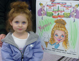 Caricature artist for kids party