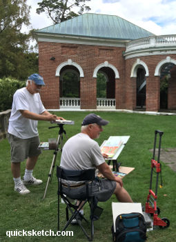 two plein air painters