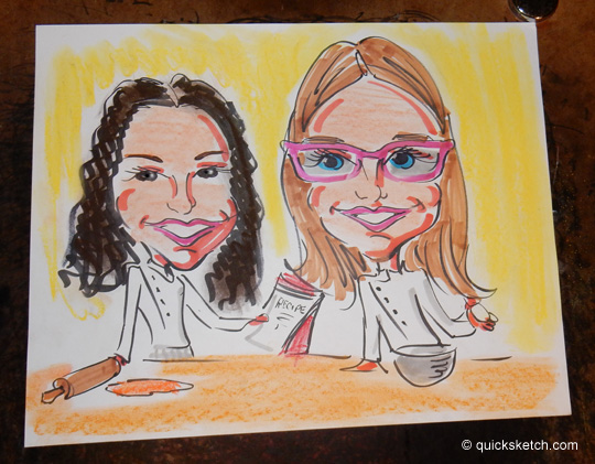 Caricature artist for bat mitzvah