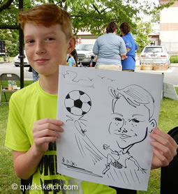 Caricature artist for picnics