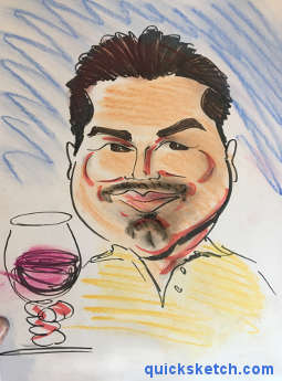 realistic caricatures hand drawn wedding caricatures