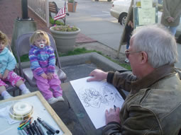 Caricature artist for kids party