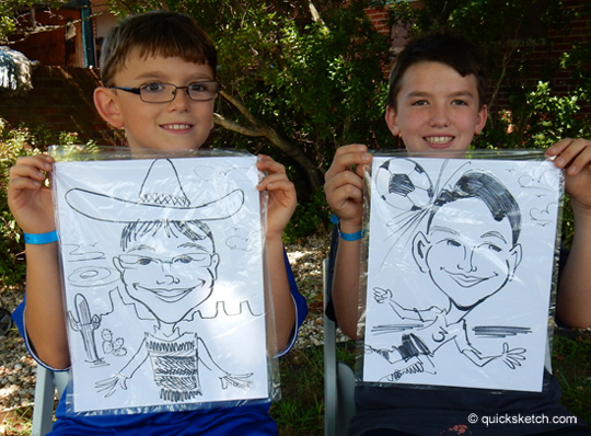 Caricature artist for picnics