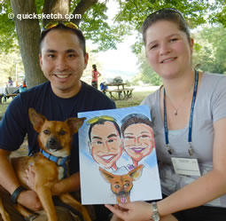 Caricature artist for picnics