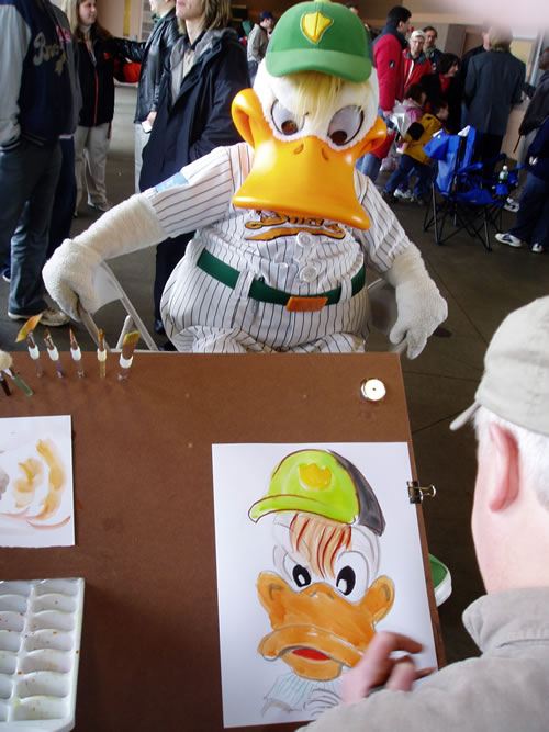 Caricature artist for long island ducks