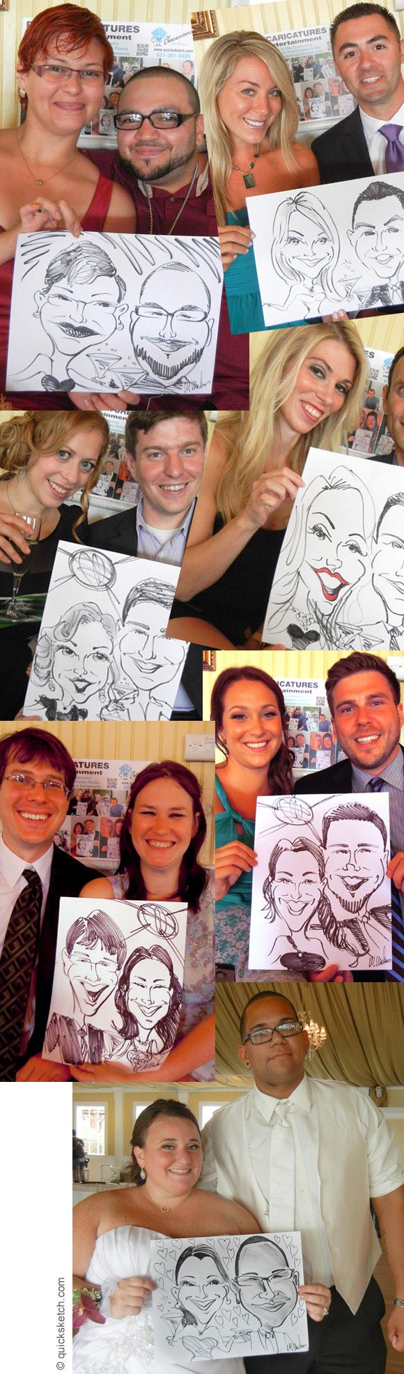 caricature artist for a wedding reception entertainment for wedding guests unusual wedding entertainment ideas USA metro ny area wedding caricatures sketch artist Bridgeview yacht club wedding caricatures caricature artist for bridal shower engagement party entertainment fun and entertaining giveaways for guests