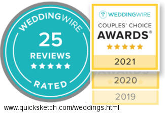 25 WeddingWire caricature reviews 2021 WeddingWire Couples Choice Award hand drawn wedding caricatures NY wedding caricature artist blog
